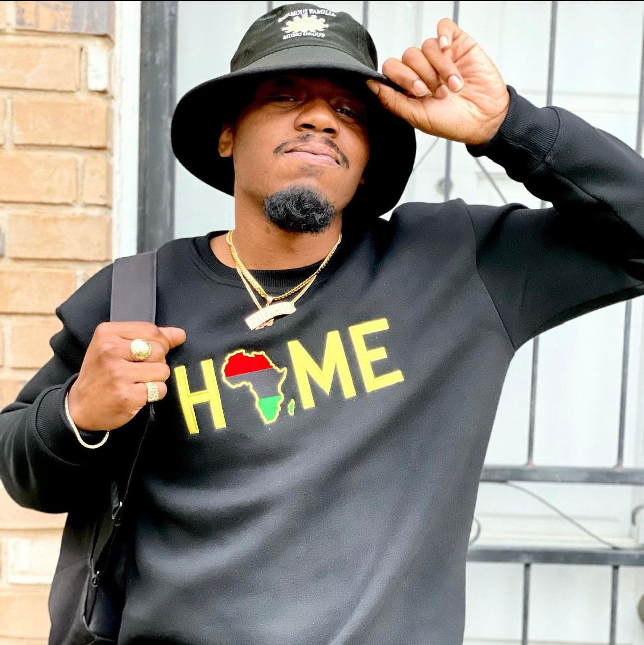 HOME Unity Gold Embroidered Sweatshirt