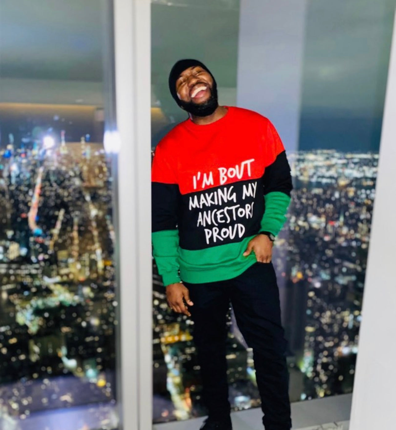 Making My Ancestors Proud ColorBlock Sweatshirt