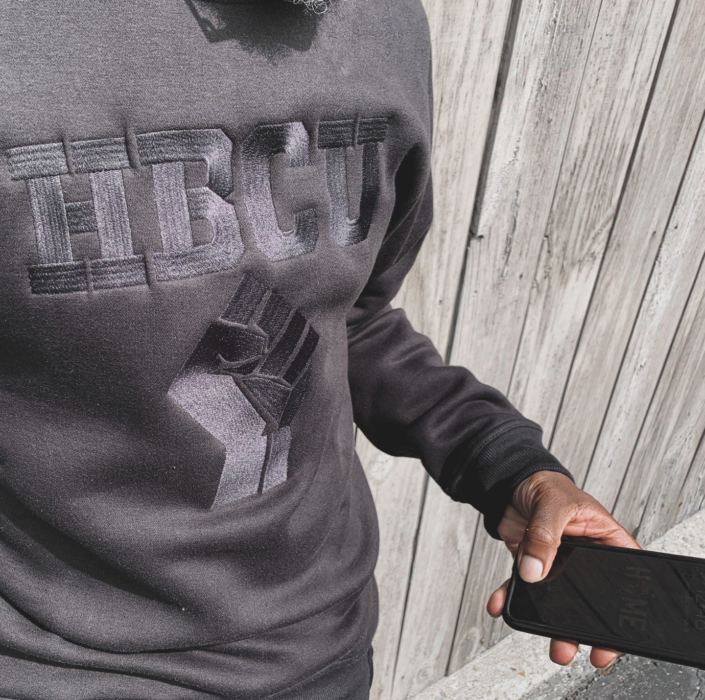HBCU Embroidered Power Fist Sweatshirt