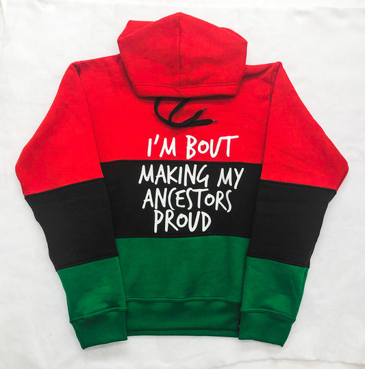 Making My Ancestors Proud ColorBlock Hoodie